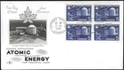🍁Canada  #449 Block    "ATOMIC REACTOR"   Fine Used  1966  First Day Cover