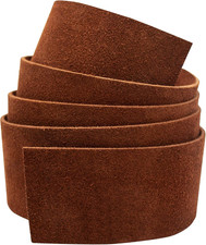 SS15042 2002 Leather 1.5X42 Medium Brown Suede Strip