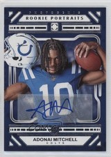 2024 Panini Photogenic Rookie Portrait Auto Adonai Mitchell #164 Auto 6m7