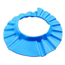 Adjustable Baby Shower Cap Infant Hair Wash Shield Blue Durable Soft Material
