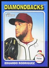 2024 Topps Heritage High Number EDUARDO RODRIGUEZ Blue Border SP Card #580