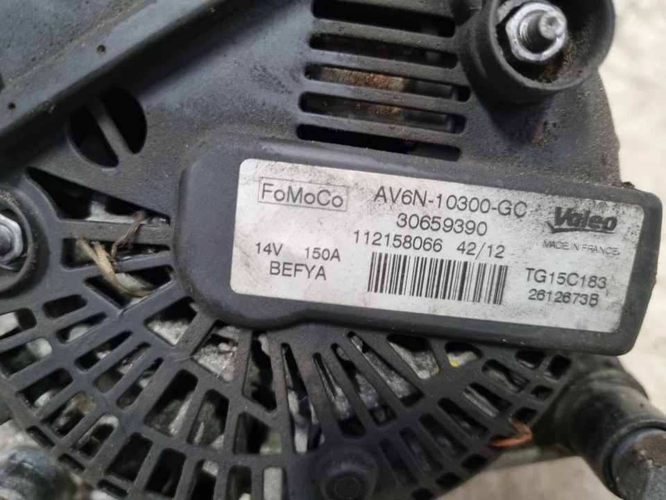 Ford Focus Alternator 1.6 Diesel 2012 T1DB AV6N-10300-GC - Image 3 of 4