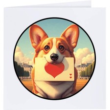Grußkarten "Welsh Corgi Love Note" (GC053079)