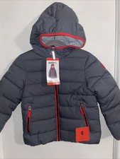 Gerry Kids' Boys Jersey Lined bubble Jacket Grey Sz 6 NWT NEW