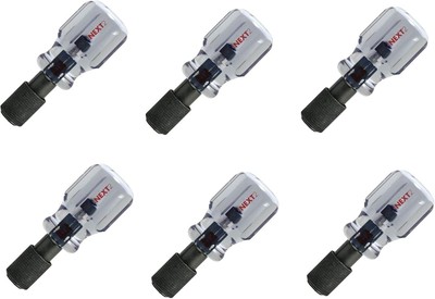 Malco Connext2 Quick Change Stubby Nut Driver Handle, 6-Pack Clear 