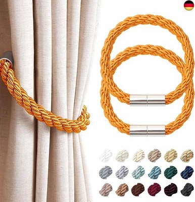 Pretty Jolly 2 Stück starke magnetische Vorhang-Raffhalter, moderner, einfacher