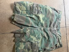 1968 DATED VIETNAM WAR US ARMY ERDL CAMO RIPSTOP TROPICAL COMBAT TROUSER SHORTS