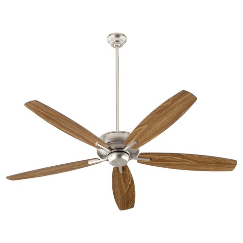 Quorum Breeze 60" Indoor Ceiling Fan in Satin Nickel - Picture 3 of 4