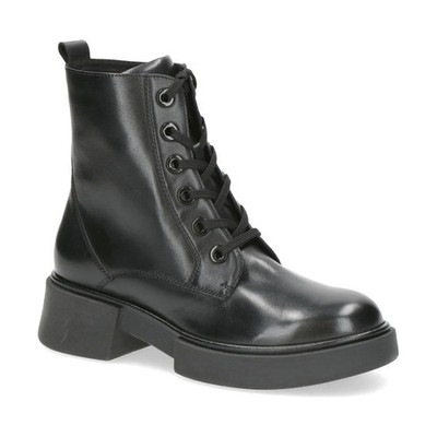 Caprice Women's Black Leather Ankle Boots Casual Fashion 9-25101-43-022