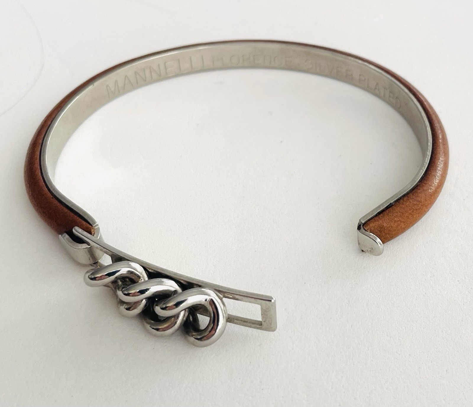 Signed Mannelli Florence Silver Plated Rusty Brow… - image 8