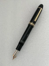 W. Germany Montblanc Black Meisterstuck 149 Diplomat Fountain Pen 14K Nib 