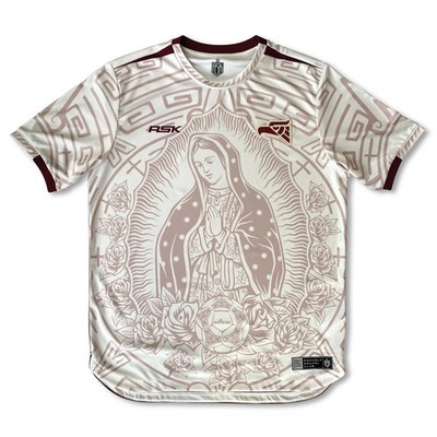 MEXICO GUADALUPE COPA WHITE soccer jersey, sport men all size S-5XL
