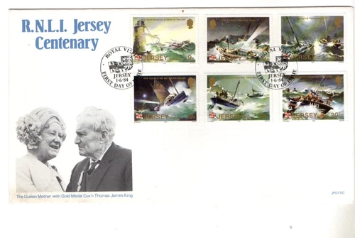 1984 JERSEY - R.N.L.I. CENTENARY FDC FROM COLLECTION K31