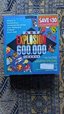 Windows ART EXPLOSION 600,000 Images Clip Art by Nova 29 Discs EUC Complete