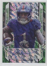 2021 Leaf Metal Draft Portrait Green Marble 7/10 Pooka Williams Jr Auto nd3