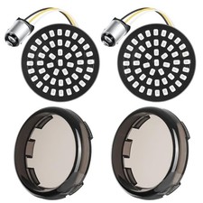 New 1157 LED Motorcycle Rear Turn Signals Bulbs 2 Inch Bullet Lights with