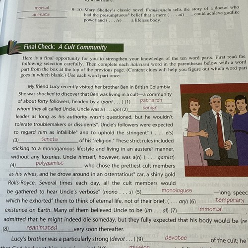 ADVANCING VOCABULARY SKILLS Instructor’s Edition By Sherrie L Nist *VG+* - Picture 4 of 6