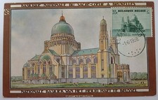 Belgique, Carte Maximum de 1938 Basilique du Sacré Cœur de Bruxelles 