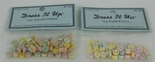Dress It Up TINY VICTORIAN & PASTEL BUTTONS Mini Doll 1/4" NIP