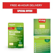 Nicotine Polacrilex Coated Gum 4mg Cool Mint 20 Count Smoking Cessation