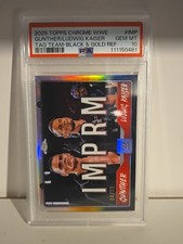 2025 Topps Chrome WWE GUNTHER LUDWIG License Plate IMPRM Black Gold /13 PSA 10