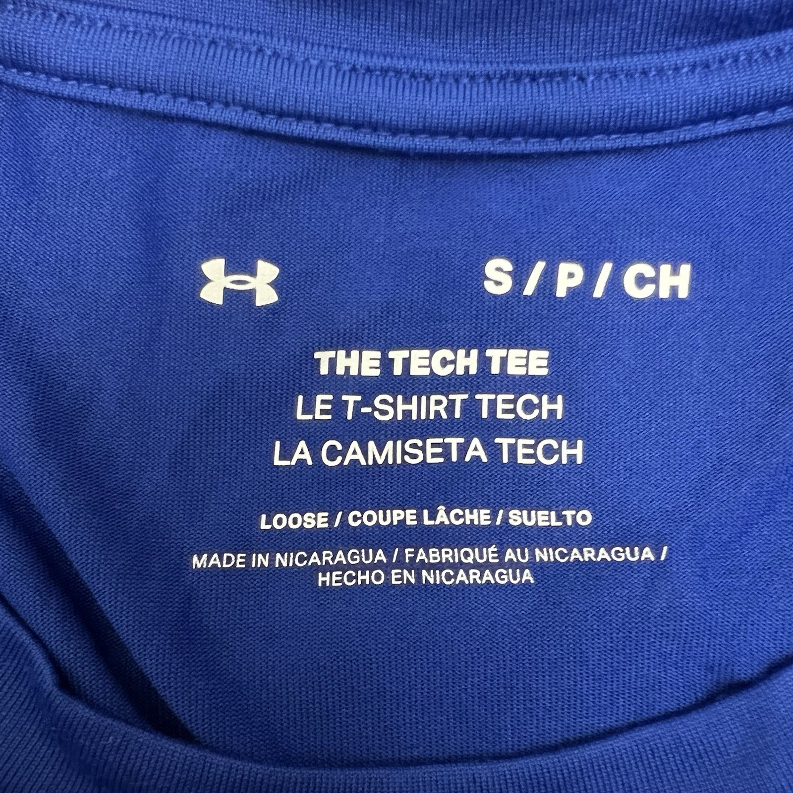 Under Armour Men's Small Blue Tech Tee Loose Athletic T-Shirt NWT thumbnail 4