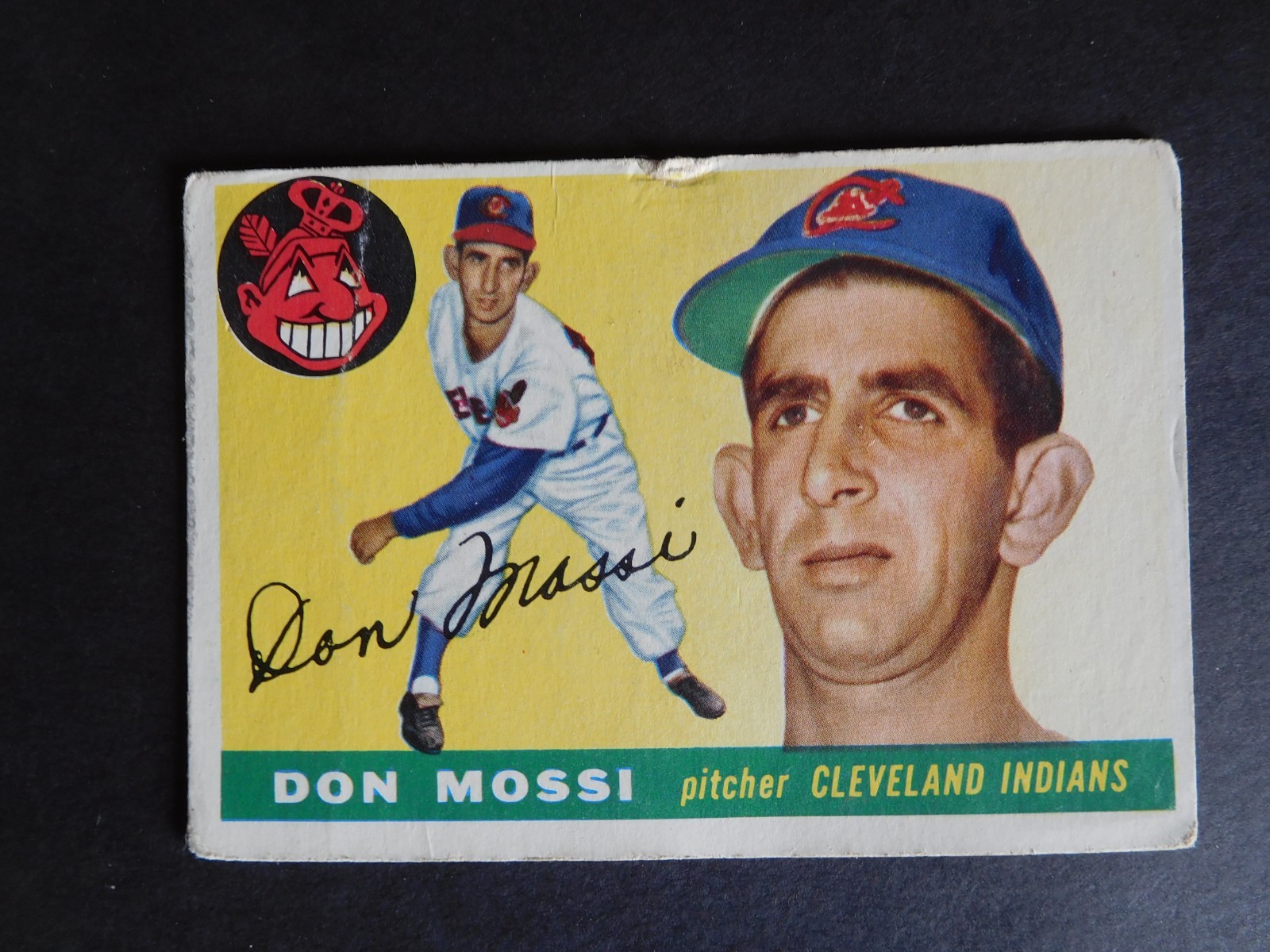 DON MOSSI CLEVELAND INDIANS 1955 TOPPS CARD#85