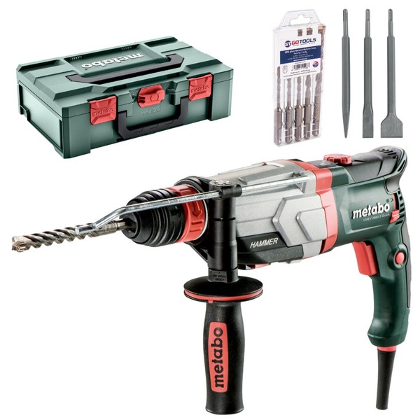 Metabo Multihammer Uhev 2860-2 + Hammerbohrer-Set 5Tlg. + Meisselset 3Tlg.-image