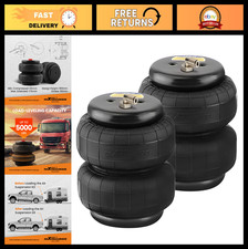 Universal Air Suspension Spring Bags - 2pcs Double Bellow 2500 Lbs Helper Kit Universal Air Suspension Spring Bags - 2pcs Double Bellow 2500 Lbs Helper Kit