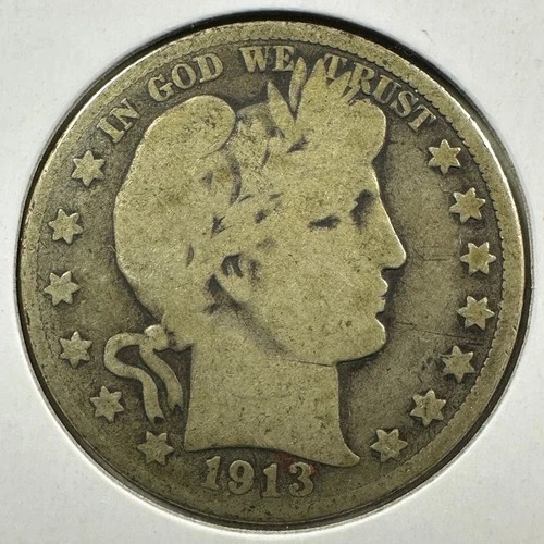 1913-D 50C Barber Half Dollar (89203)