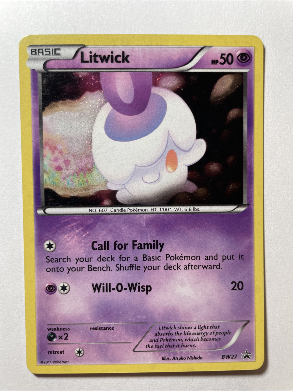 Litwick BW27 LP-NM Black Star Promo Holo Black & White 2011 Pokemon TCG
