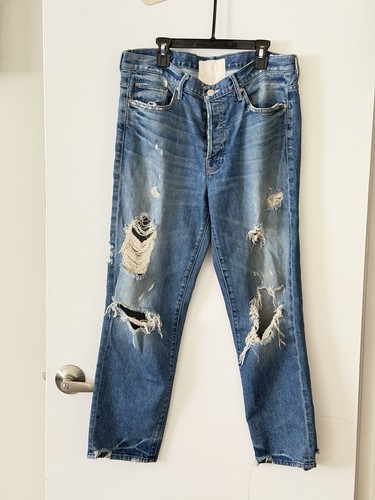 MOTHER SUPERIOR The Saint Jeans in Soul Seeker wash Distressed - Size 29