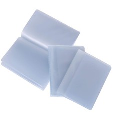 Senkary Set of 3 Plastic Wallet Insert Clear Credit 9.5 x 6.5 cm, Transparent