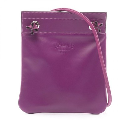 HERMES Sac Aline mini crossbody Shoulder Bag Swift leather Anemone Used Y SHW