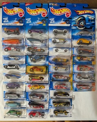 Hot Wheels Lot Of 37 Mainline Late 90s Some First Editions
