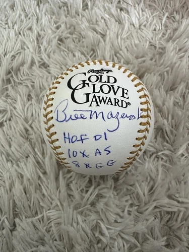 Bill Mazeroski Signed Gold Glove Baseball