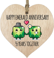 Schild Zum 55. Hochzeitstag, Geschenk FüR Ehemann, Ehefrau, 55 Jahre Zusammen, H