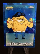 2025 Topps Chrome Sapphire Spongebob  BLACKJACK SQUAREPANTS