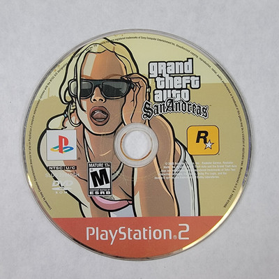Grand Theft Auto San Andreas [Greatest Hits] - Loose Sony PS2 Playstation 2 Disc