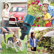 1/2x Garden Hose Pipe In Line Tap Shut On/Off Valve stop valve Connector Adaptor