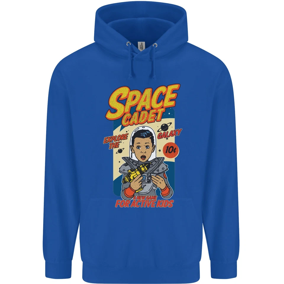 Hoodie Astronaute Homme 80% Coton Explorez La Galaxie Cadet Spatial - Photo 3/4