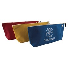 18"Canvas Tool Bag w/Zipper in Assorted Colors (3-Pack)