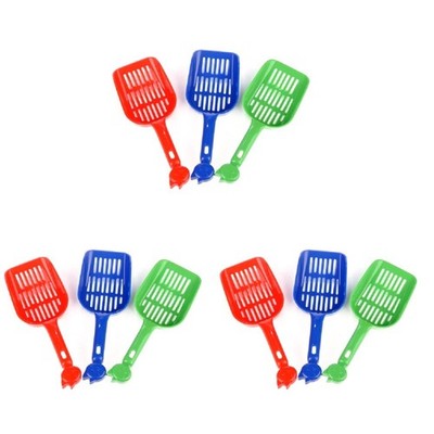  9 stücke Kunststoffkatze Wurf Box Poop Scoop Kitty Wurf Boxen Scooper Pet Sift