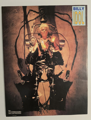 Billy Idol / Black Box / Iron Maiden   - Very rare  poster from Hungary  - 1990