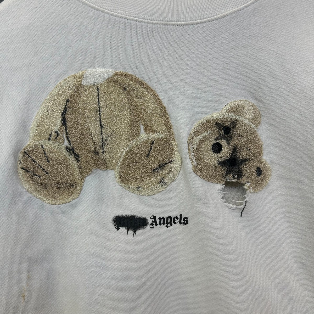 Palm Angels Teddy Bear Sweatshirt Men's Crewneck Pullover Streetwear Y2K - XL View 2