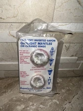 American Mantle Wick Two Soft Inverted Rayon Gaslight Mantles Item AWM-254, #20 