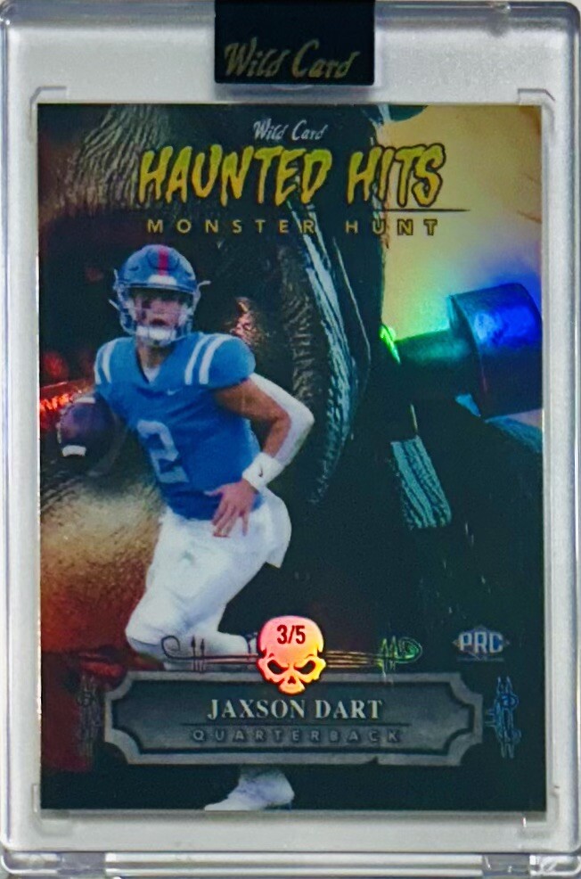 Jaxson Dart 2023 Wild Card Haunted Hits Monster Hunt 3/5