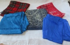 5 Scarves PRINTS LONG RECTANGULAR SOME SHEER 5