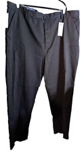 Chaps men's 50/32 Mitchell relaxed fit flat front dress pant NWT black