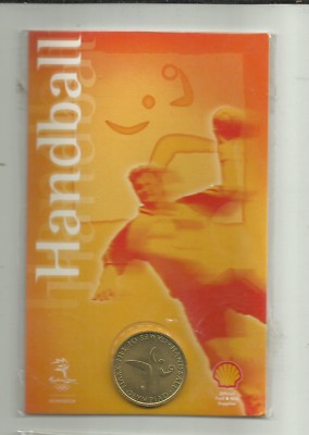 2000 SYDNEY OLYMPIC GAMES HANDBALL  PICTOGRAM  COIN  #14 CLOSING DOWN